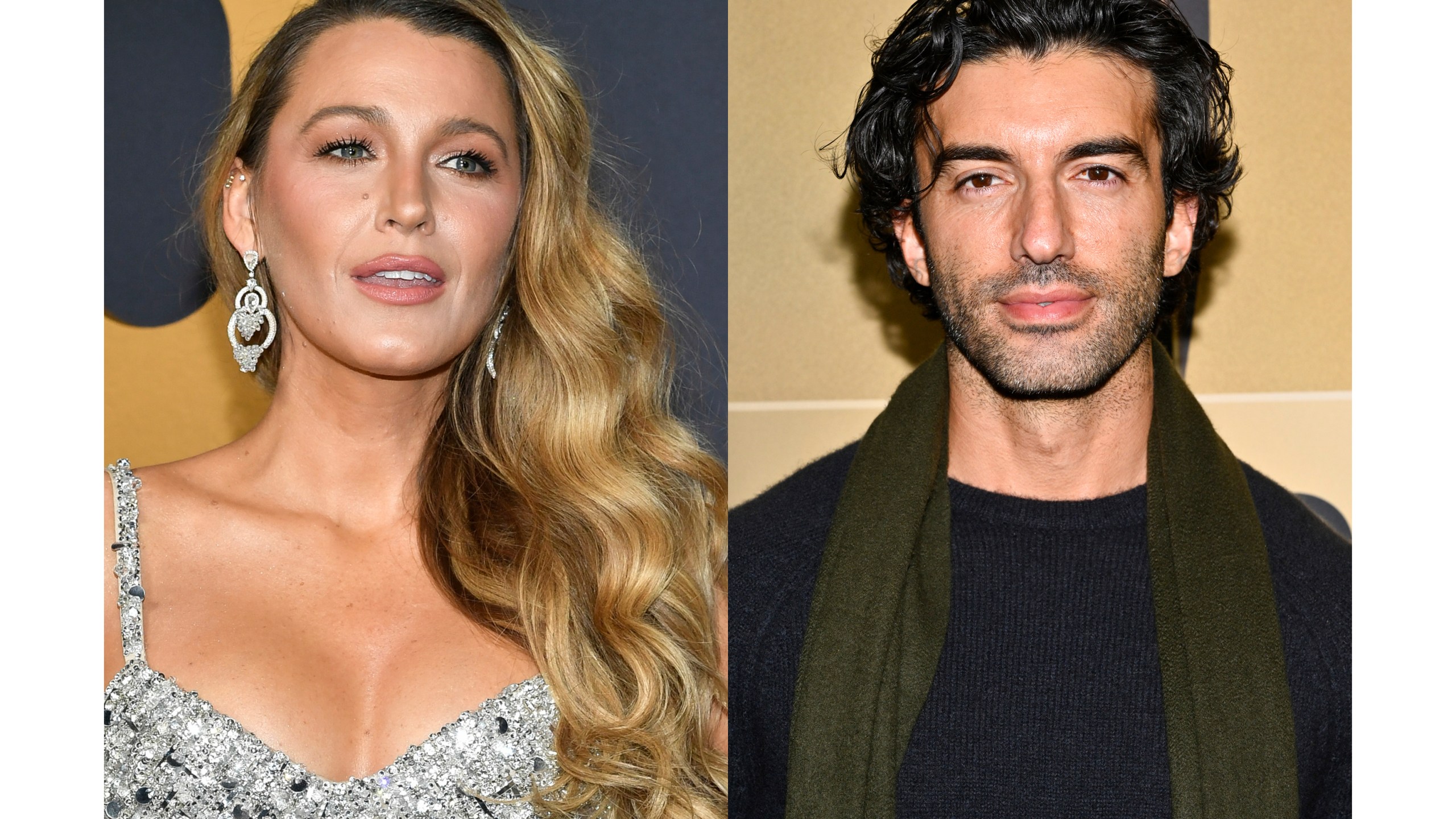 composite photos of Blake Lively and Justin Baldoni