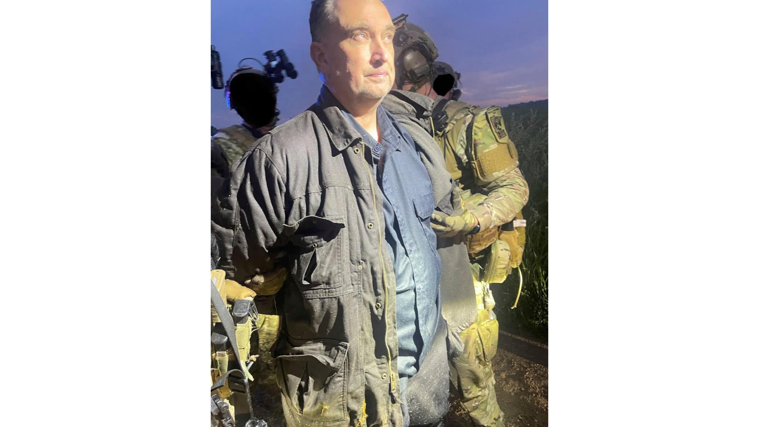 This photo made available by the Ramsey County Sheriff's Office shows Vance Luther Boelter, the man accused of assassinating the top Democrat in the Minnesota House, as he was arrested late Sunday, June 15, 2025. (Ramsey County Sheriff's Office via AP)