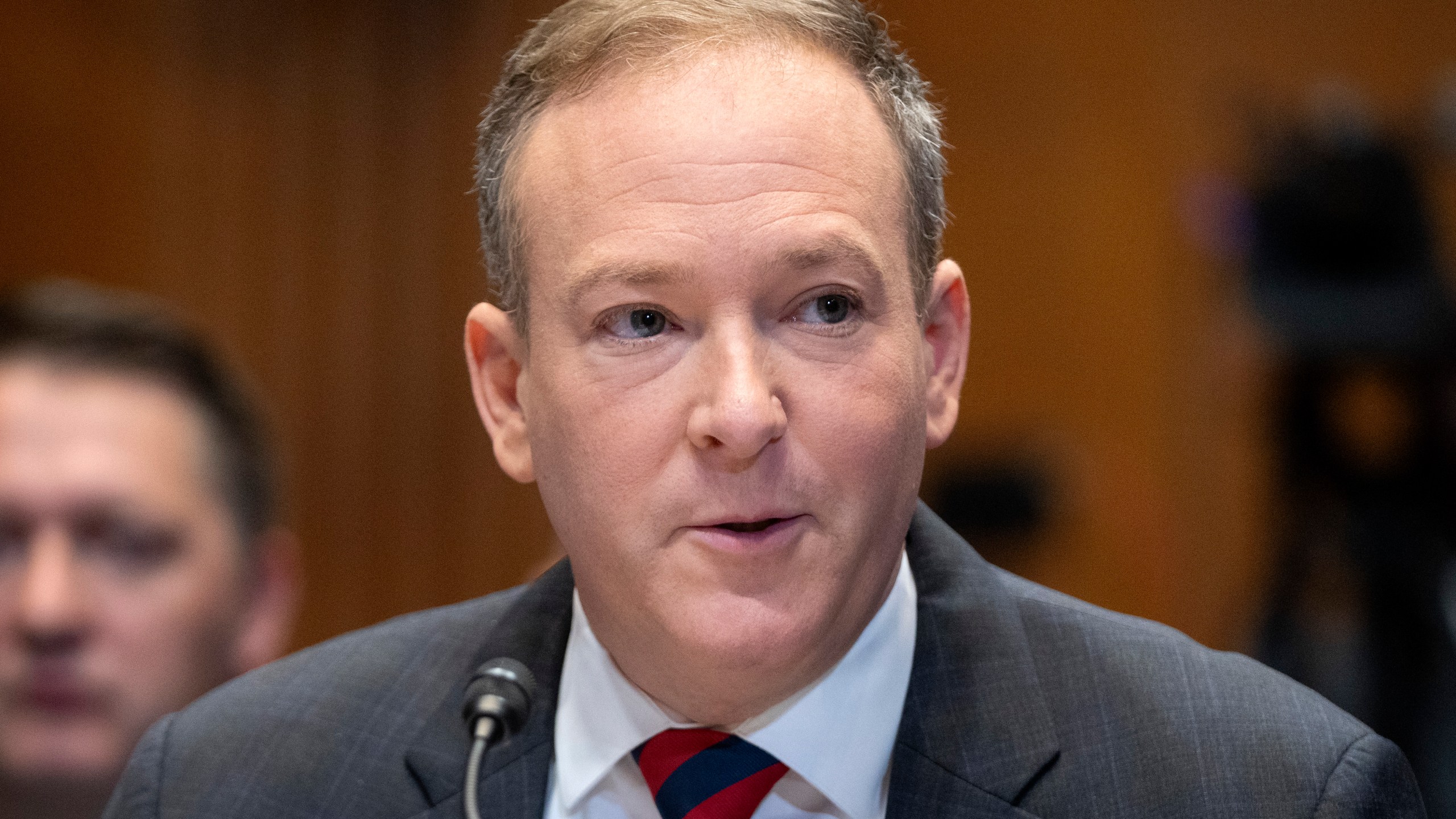 FILE - Former Rep. Lee Zeldin, R-N.Y., President-elect Donald Trump's pick to head the Environmental Protection Agency, appears before the Senate Environment and Public Works Committee on Capitol Hill, Jan. 16, 2025, in Washington. (AP Photo/Mark Schiefelbein, File)