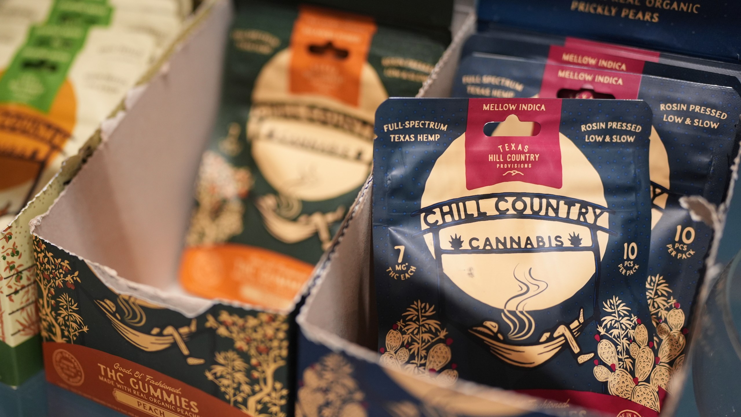 Chill Country Cannabis products are seen on display