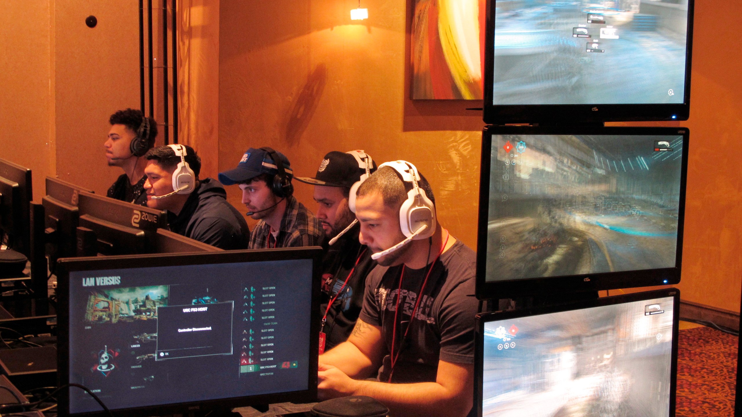 FILE - Video game players compete in an esports tournament at Caesars casino in Atlantic City, N.J. on March 31, 2017. (AP Photo/Wayne Parry, File)