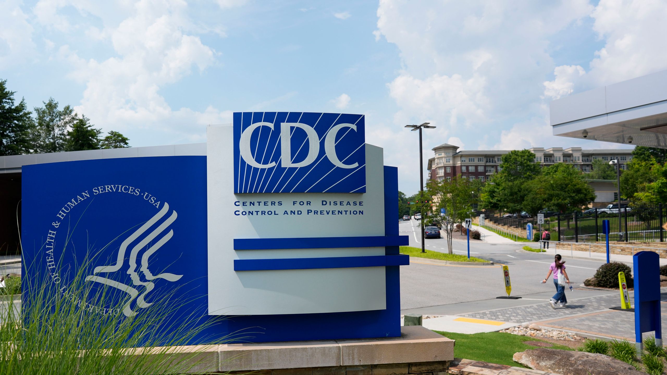 The campus of Centers for Disease Control and Prevention is seen as a meeting of the Advisory Committee in Immunization Practices takes place, Wednesday, June 25, 2025, in Atlanta. (AP Photo/Mike Stewart)