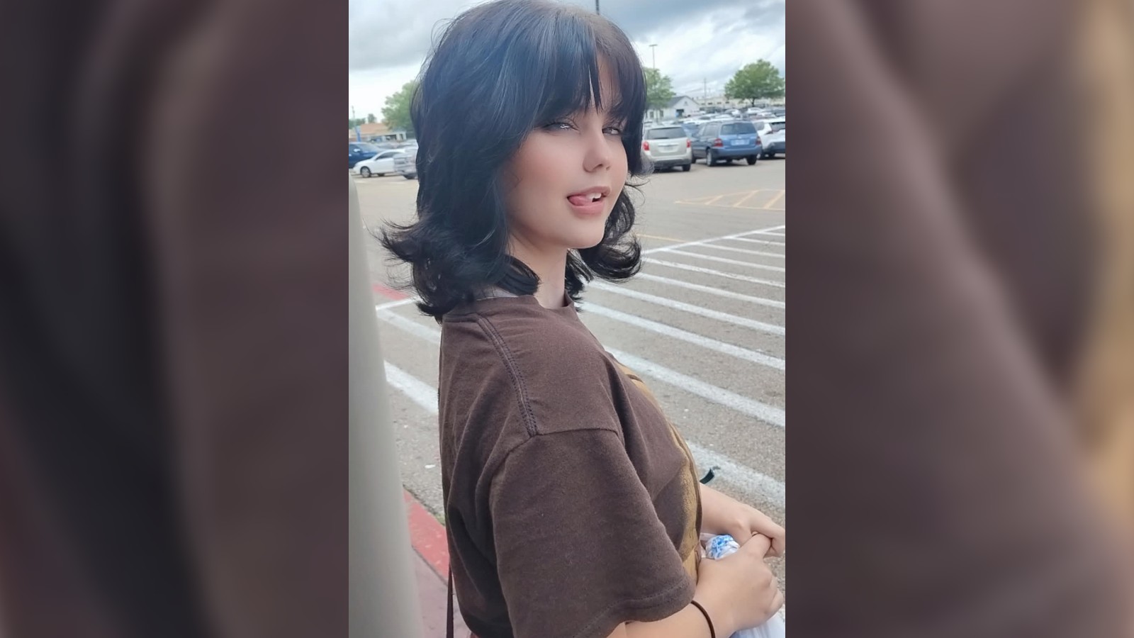 Young girl smiling at the camera