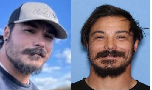 composite photos of Travis Decker, smiling in both