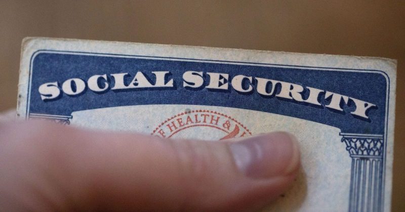 A photo of an individual's social security card