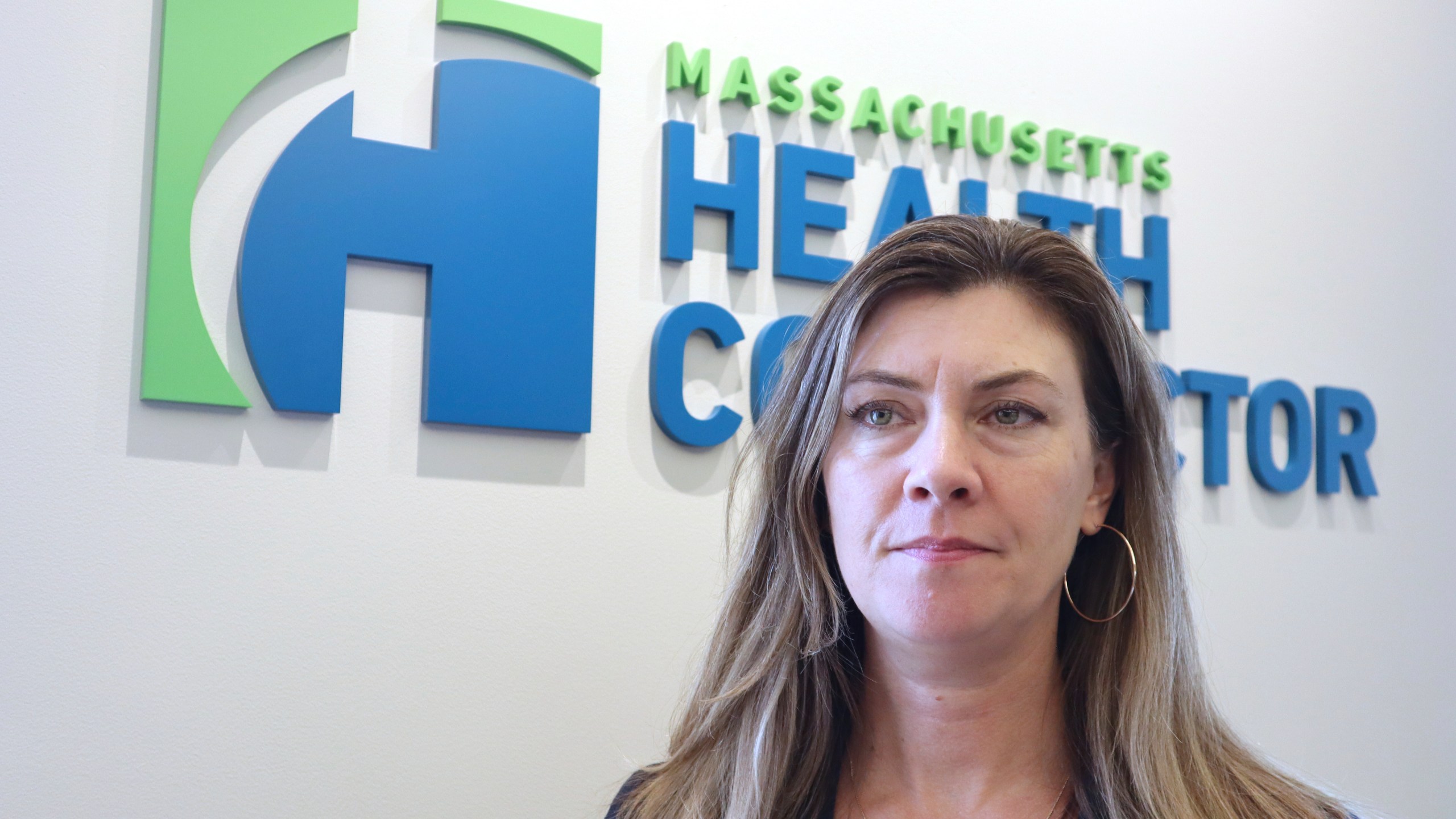 Massachusetts Health Connector Executive Director Audrey Morse Gasteier poses for a portrait in the state health insurance marketplace's office Tuesday, July 2, 2025, in Boston. (AP Photo /Leah Willingham)