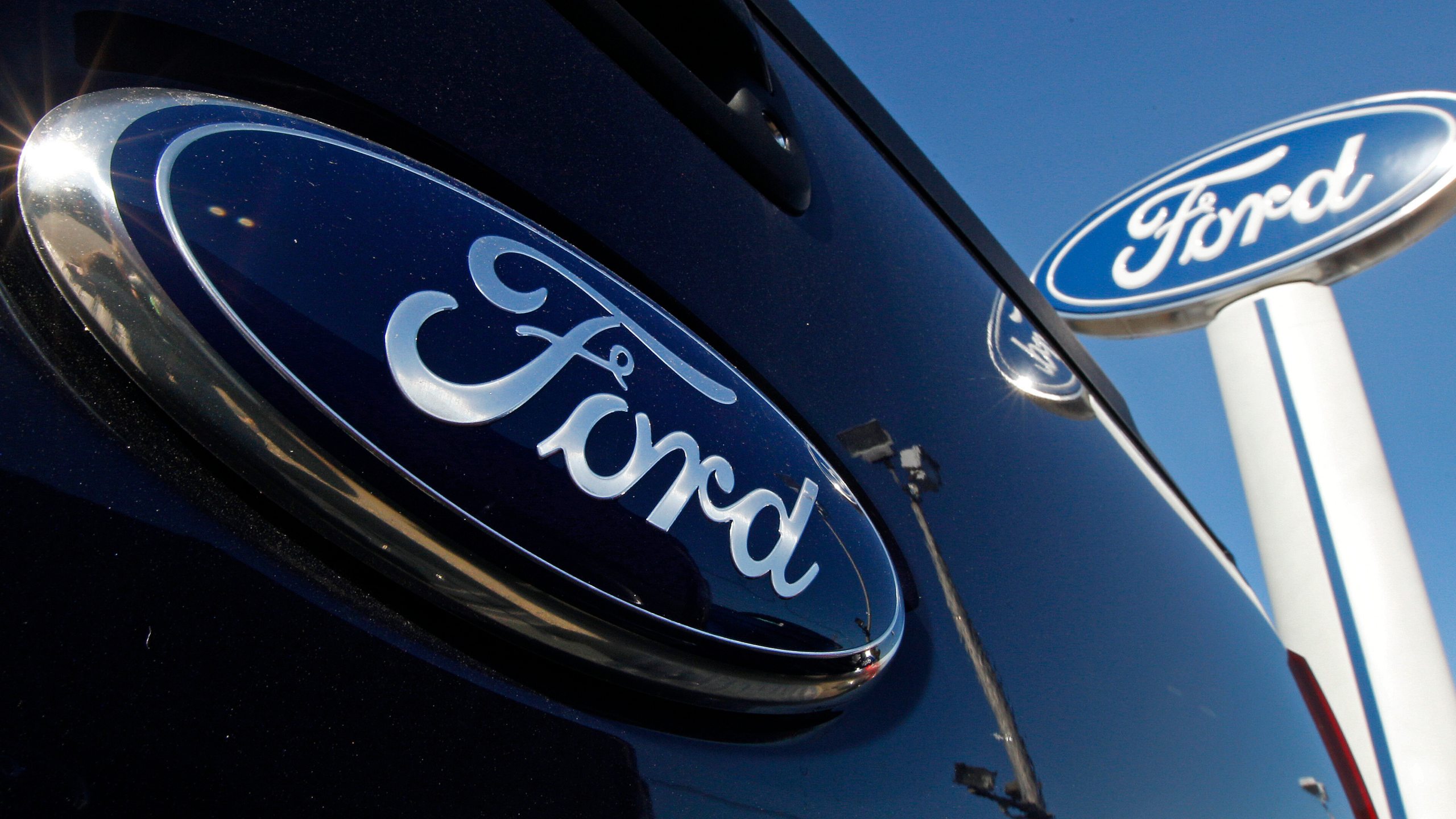 Ford logo on a car