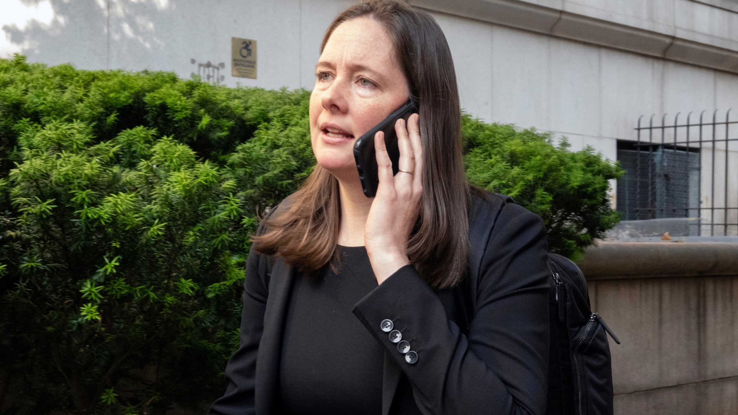 FILE - Assistant U.S. Attorney Maurene Comey is outside court during the Sean "Diddy" Combs' sex trafficking trial, June 3, 2025. (AP Photo/Ted Shaffrey, File)