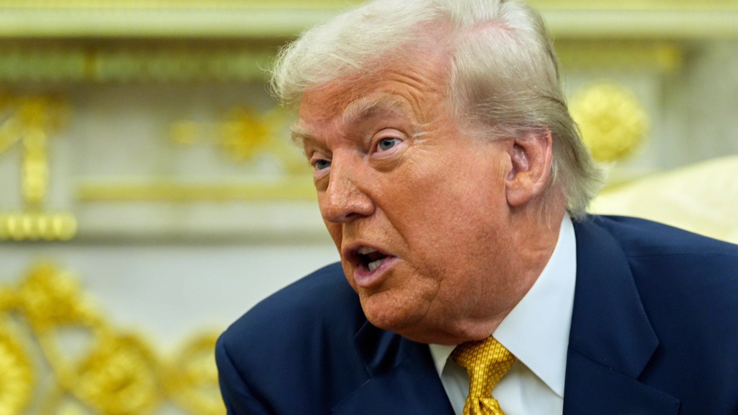 President Donald Trump meets with Philippine President Ferdinand Marcos Jr., in the Oval Office of the White House, Tuesday, July 22, 2025, in Washington. (AP Photo/Alex Brandon)