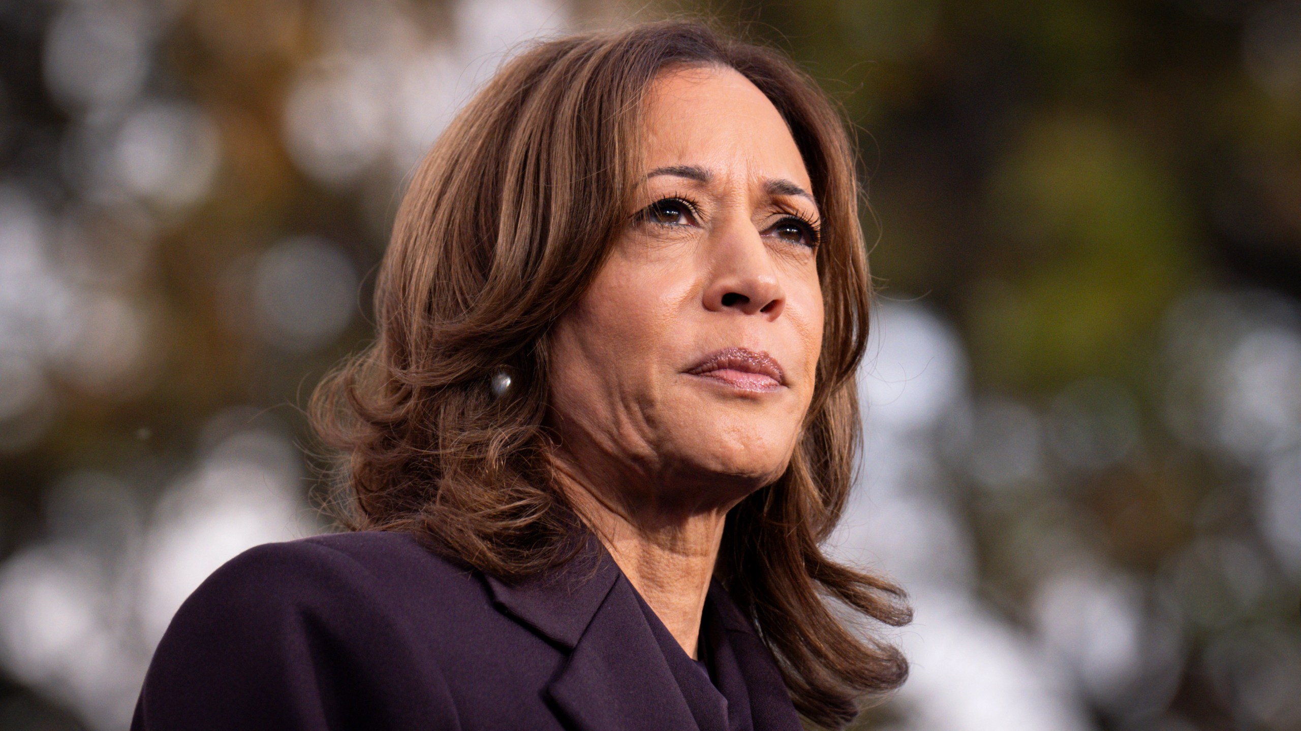 FILE - Democratic presidential nominee Vice President Kamala Harris speaks in Washington, Nov. 6, 2024. (AP Photo/Jacquelyn Martin, File)