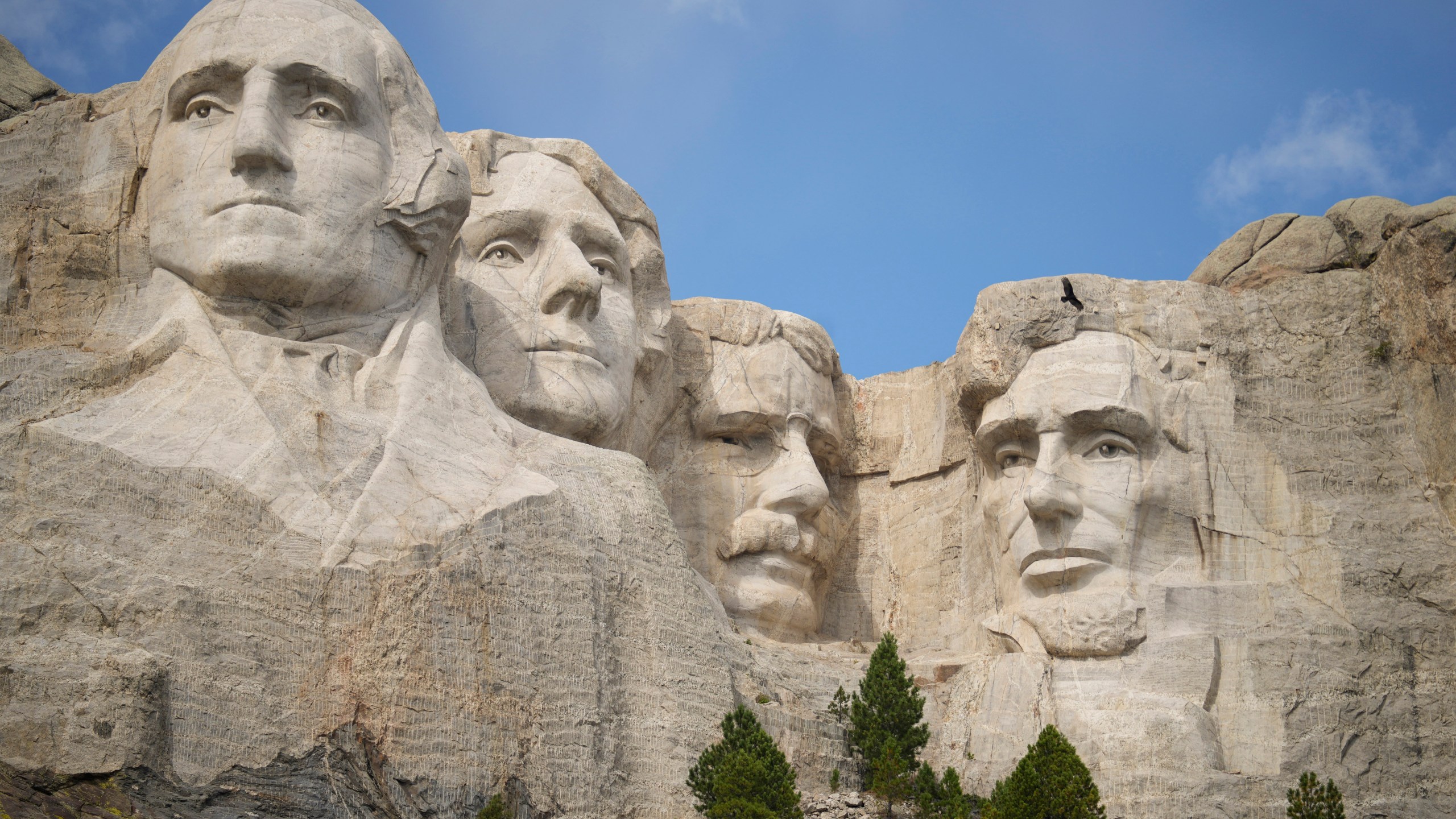 FILE - The faces of Mount Rushmore National Memorial are seen Sept. 21, 2023, in, Keystone, S.D. (AP Photo/David Zalubowski, File)