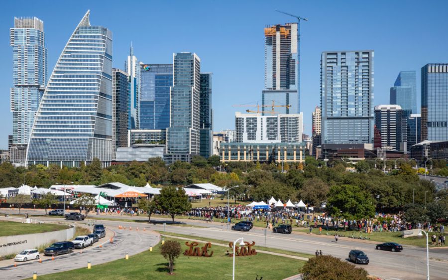 General view of atmosphere during the Austin FOOD & WINE Festival.
