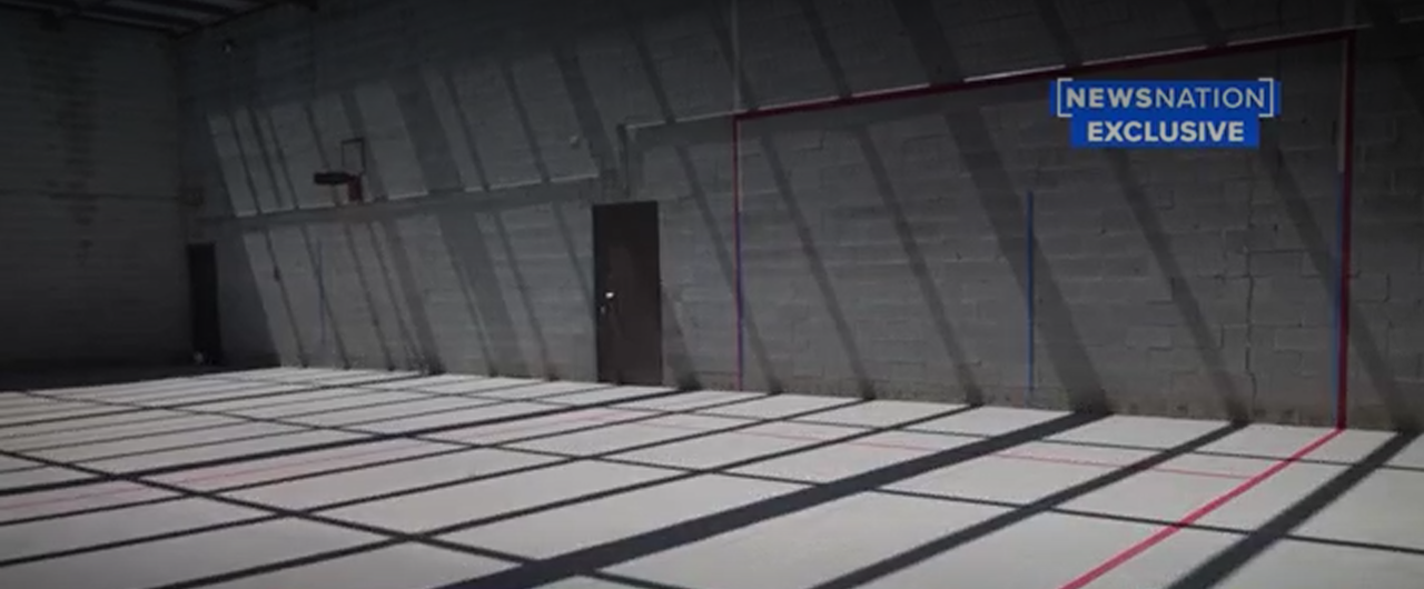 The outdoor area at the Idaho Maximum Security Institution