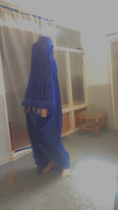 Breshna Azatyar dresses in a burka