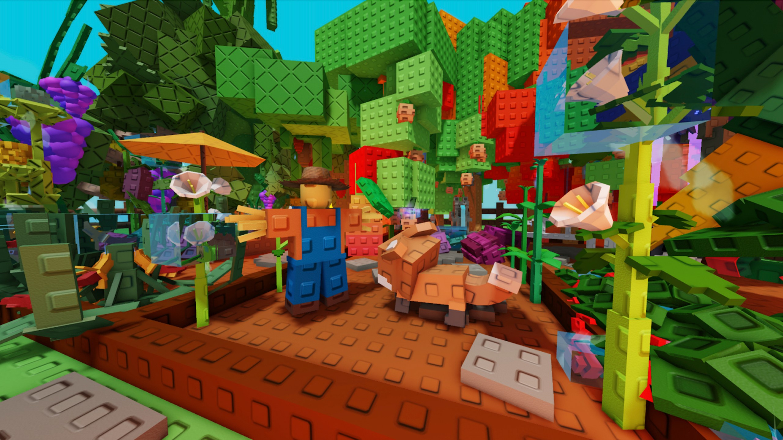 This image provided by Janzen Madsen shows the Roblox game called "Grow a Garden." (Janzen Madsen via AP)