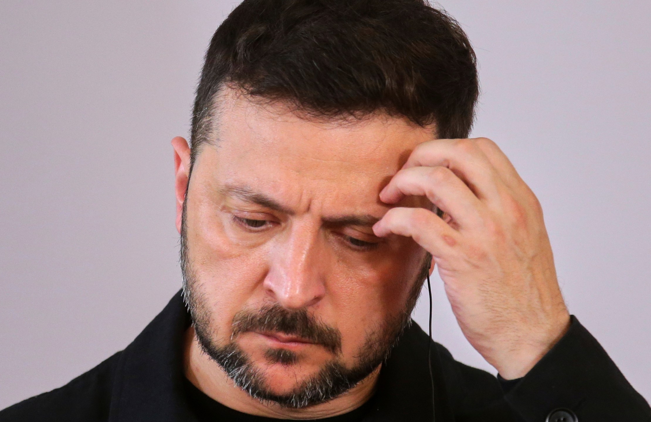 FILE - Ukraine's President Volodymyr Zelenskyy attends a press conference during his visit to Vienna, Austria, June 16, 2025. (AP Photo/Heinz-Peter Bader, File)