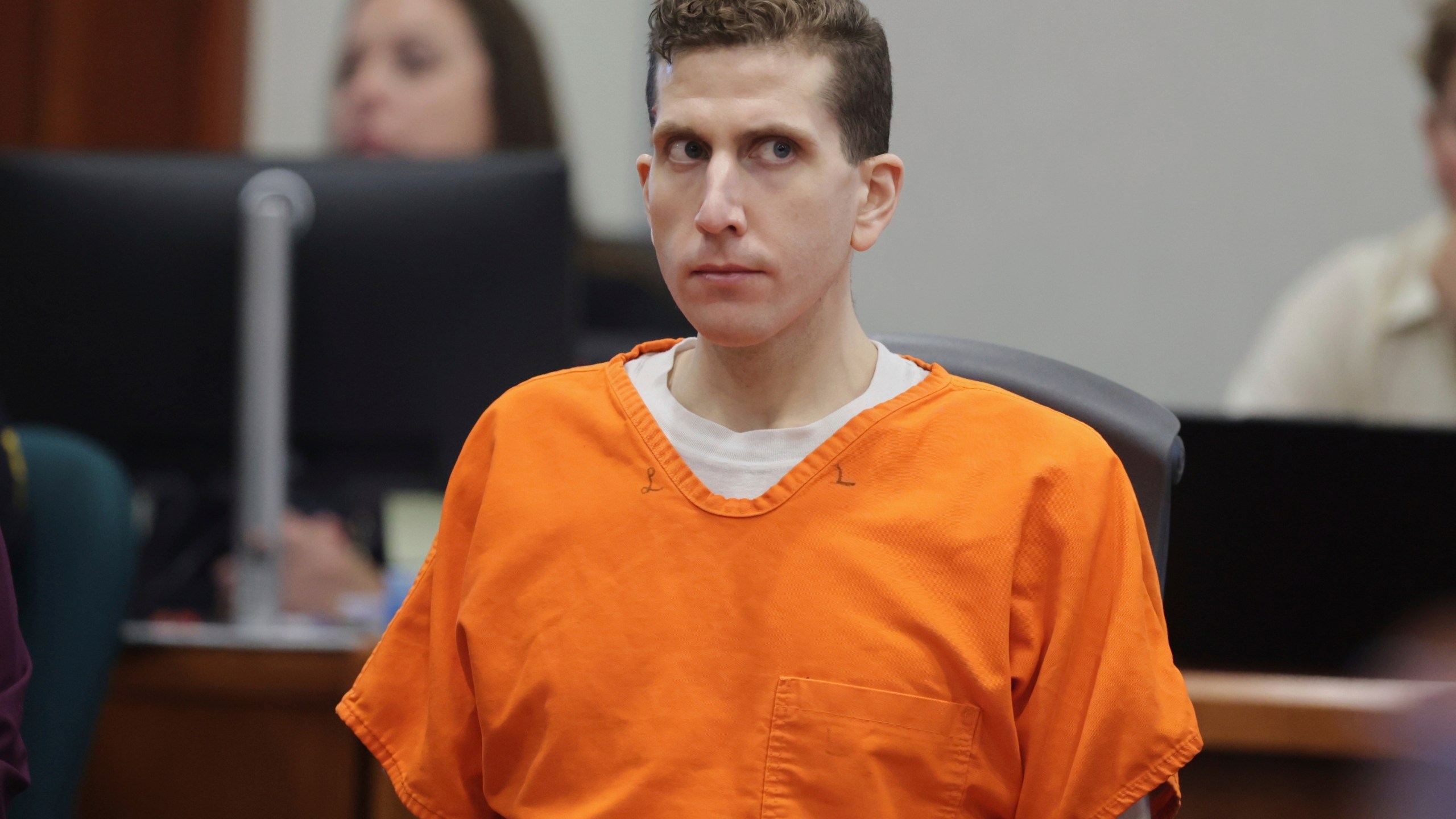 Bryan Kohberger appears at the Ada County Courthouse, for his sentencing hearing, Wednesday, July 23, 2025, in Boise, Idaho, for brutally stabbing four University of Idaho students to death nearly three years ago. (AP Photo/Kyle Green, Pool)