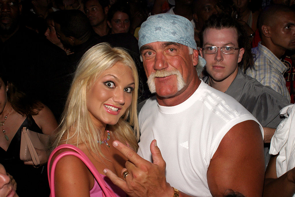 Brooke Hogan and Hulk Hogan are pictured