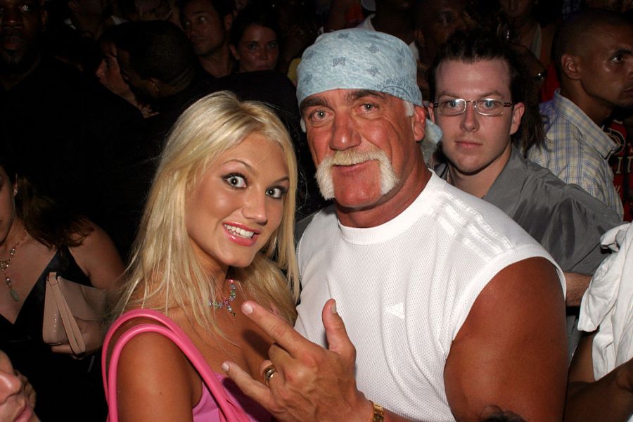 Brooke Hogan and Hulk Hogan are pictured