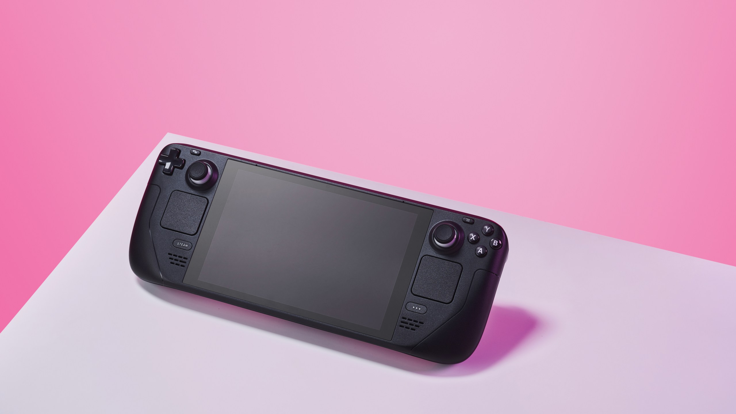 A Steam Deck handheld gaming PC console