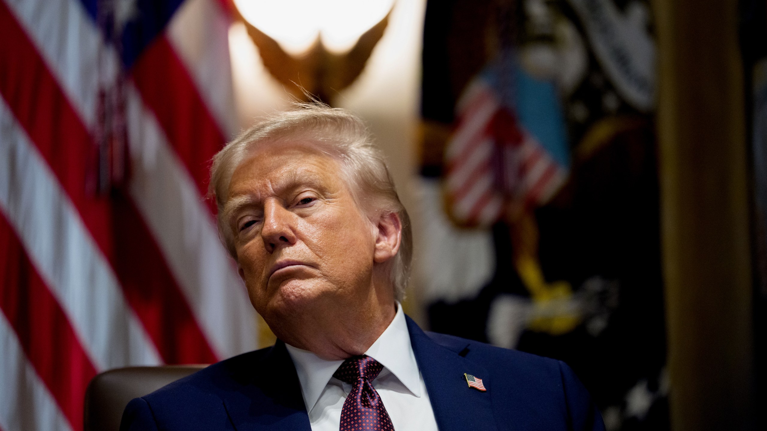 Trump at a Cabinet meeting