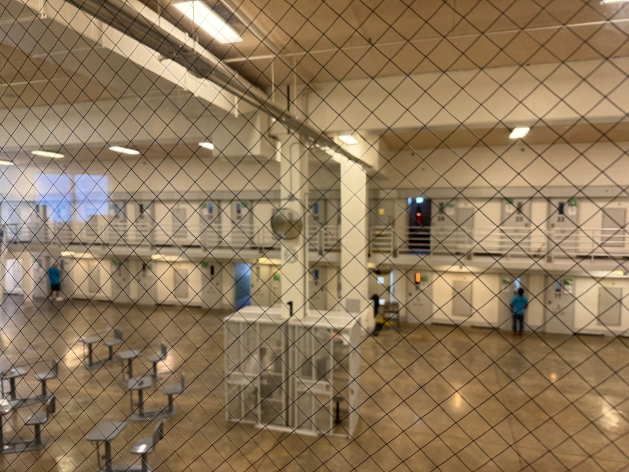 Interior of the maximum security prison (Courtesy Idaho Department of Corrections.)