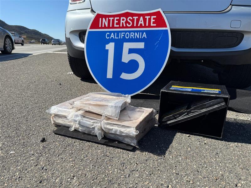 Cocaine and methamphetamine on California interstate 15