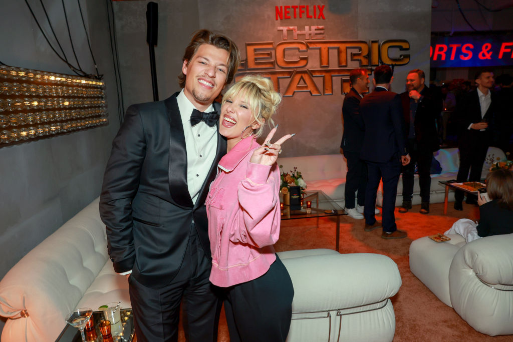 Jake Bongiovi and Millie Bobby Brown