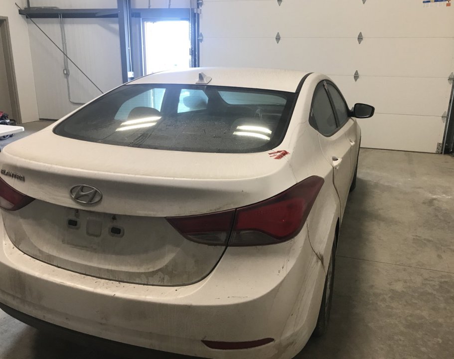 Photos of Bryan Kohberger's white Hyundai Elantra after processing in Pennsylvania (courtesy Idaho State Police) 