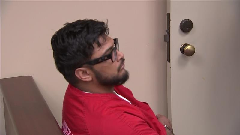 Jake Haro is seen in court