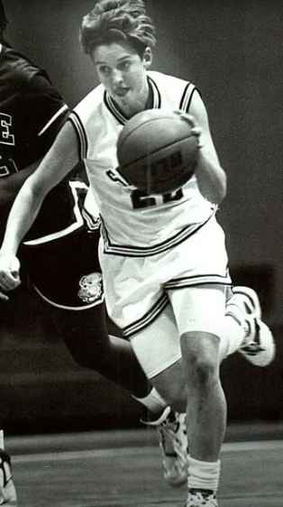 Amy Bradley as a child playing basketball (Image via FBI)
