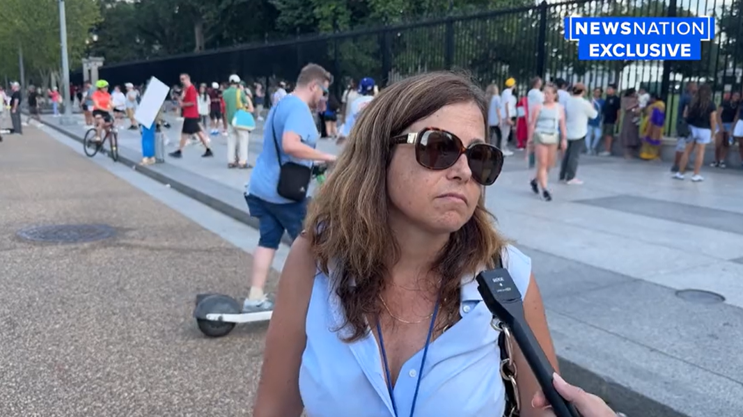 Nathalie Rose Jones speaking during an interview