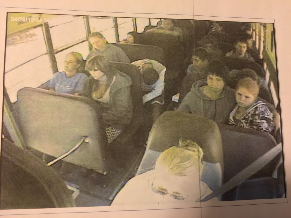 Ali Lowitzr on the bus