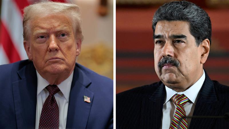 composite of photos of President Donald Trump and Venezuelan President Nicolás Maduro