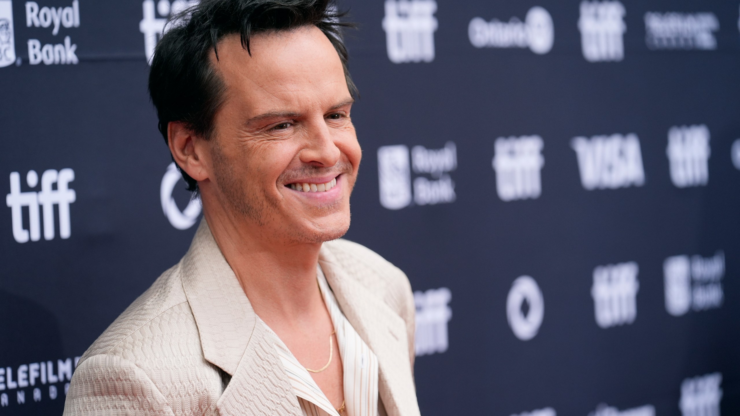 Andrew Scott attends the premiere of "Wake Up Dead Man: A Knives Out Mystery" at the Princess of Wales Theatre during the Toronto International Film Festival on Saturday, Sept. 6, 2025, in Toronto. (AP Photo/Chris Pizzello)