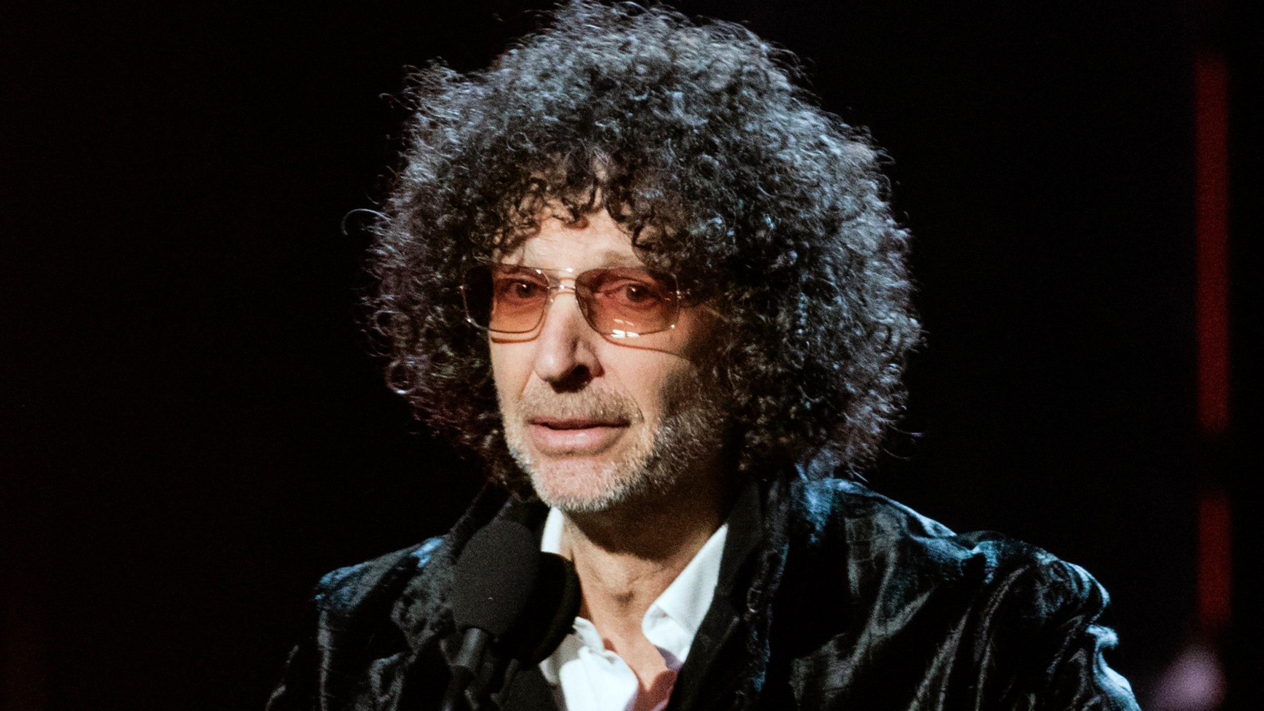 FILE - Howard Stern speaks at the 2018 Rock and Roll Hall of Fame Induction Ceremonies in Cleveland, on April 14, 2018. (Photo by Michael Zorn/Invision/AP, File)