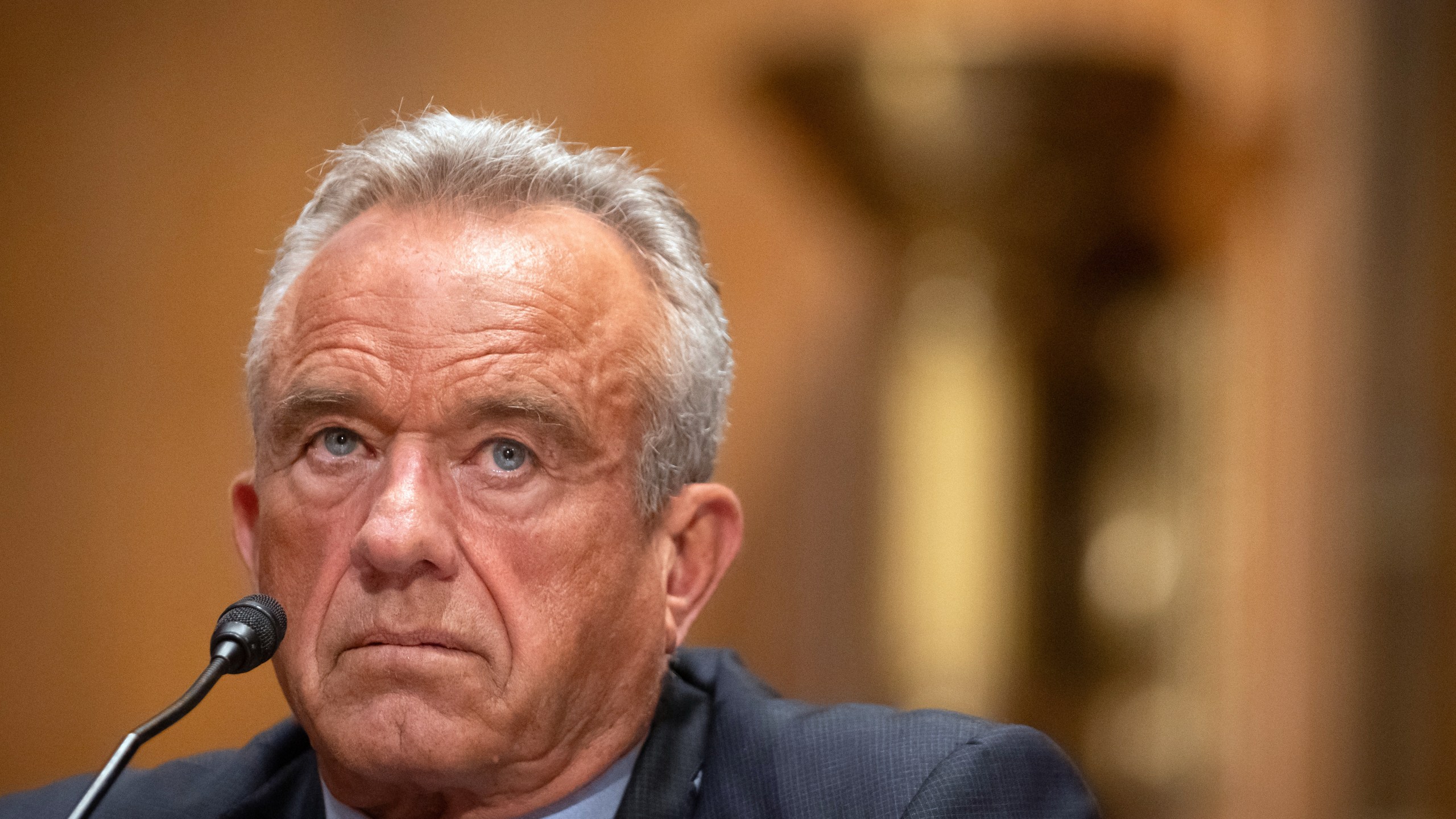 Secretary of Health and Human Services Robert F. Kennedy Jr., appears before the Senate Finance Committee, on Capitol Hill in Washington, Thursday, Sept. 4, 2025. (AP Photo/Mark Schiefelbein)