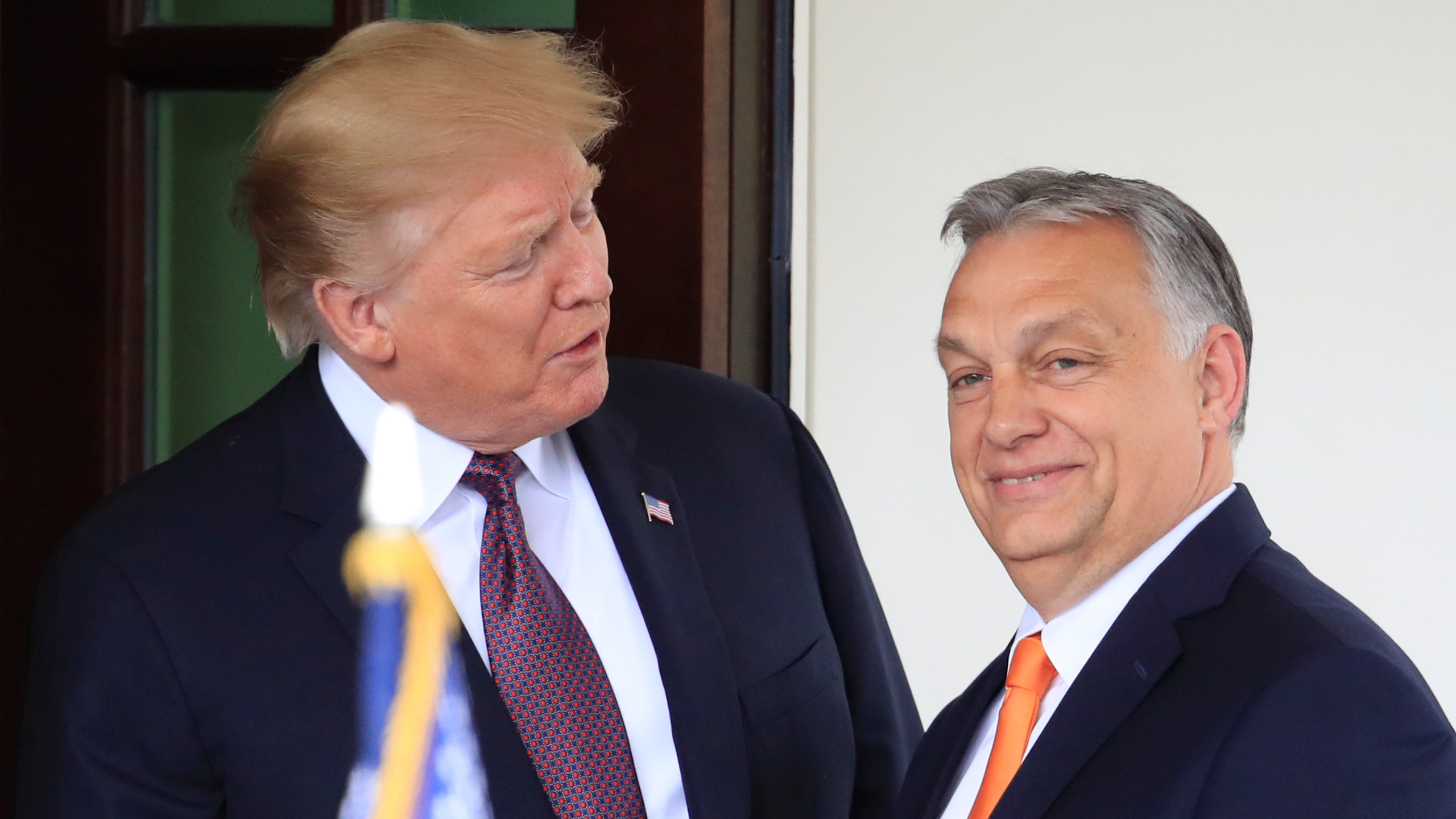 FILE - President Donald Trump welcomes Hungarian Prime Minister Viktor Orban to the White House in Washington, on May 13, 2019. (AP Photo/Manuel Balce Ceneta, File)