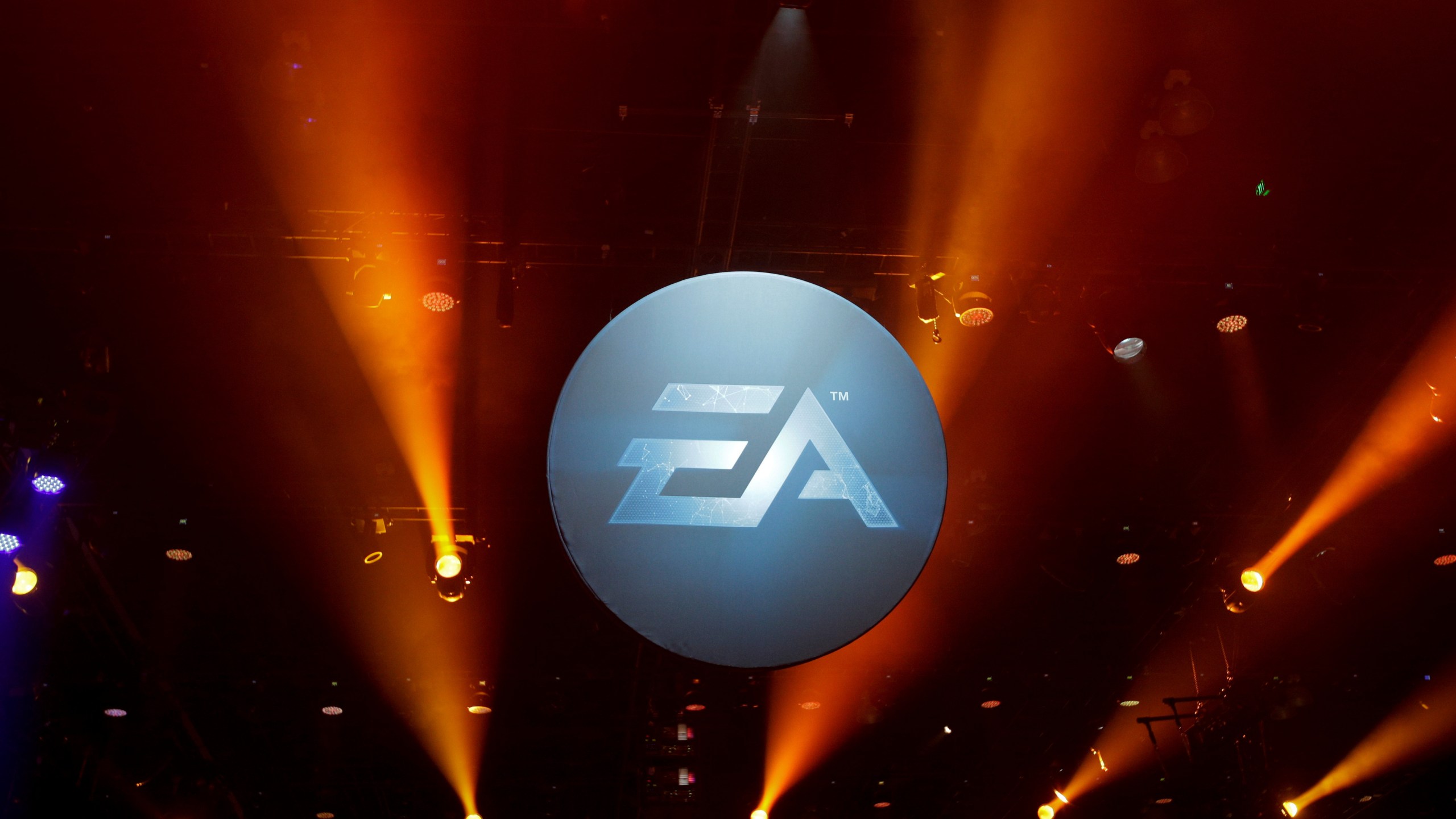 FILE - The logo for Electronic Arts is displayed during the Electronic Entertainment Expo in Los Angeles on June 12, 2013. (AP Photo/Jae C. Hong, File)