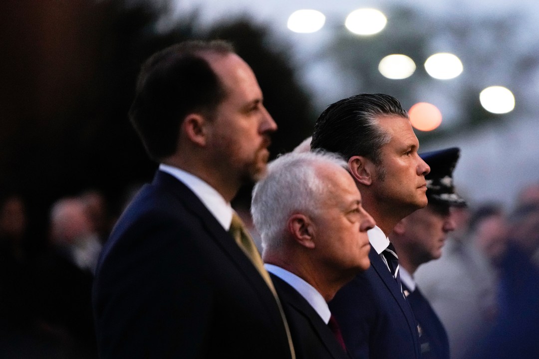Defense Secretary Pete Hegseth attends Sept. 11 memorial
