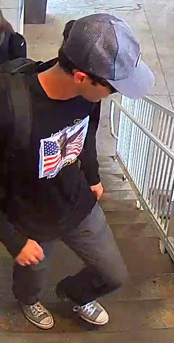 A photo of a person of interest in connection with the murder of Charlie Kirk at Utah Valley University