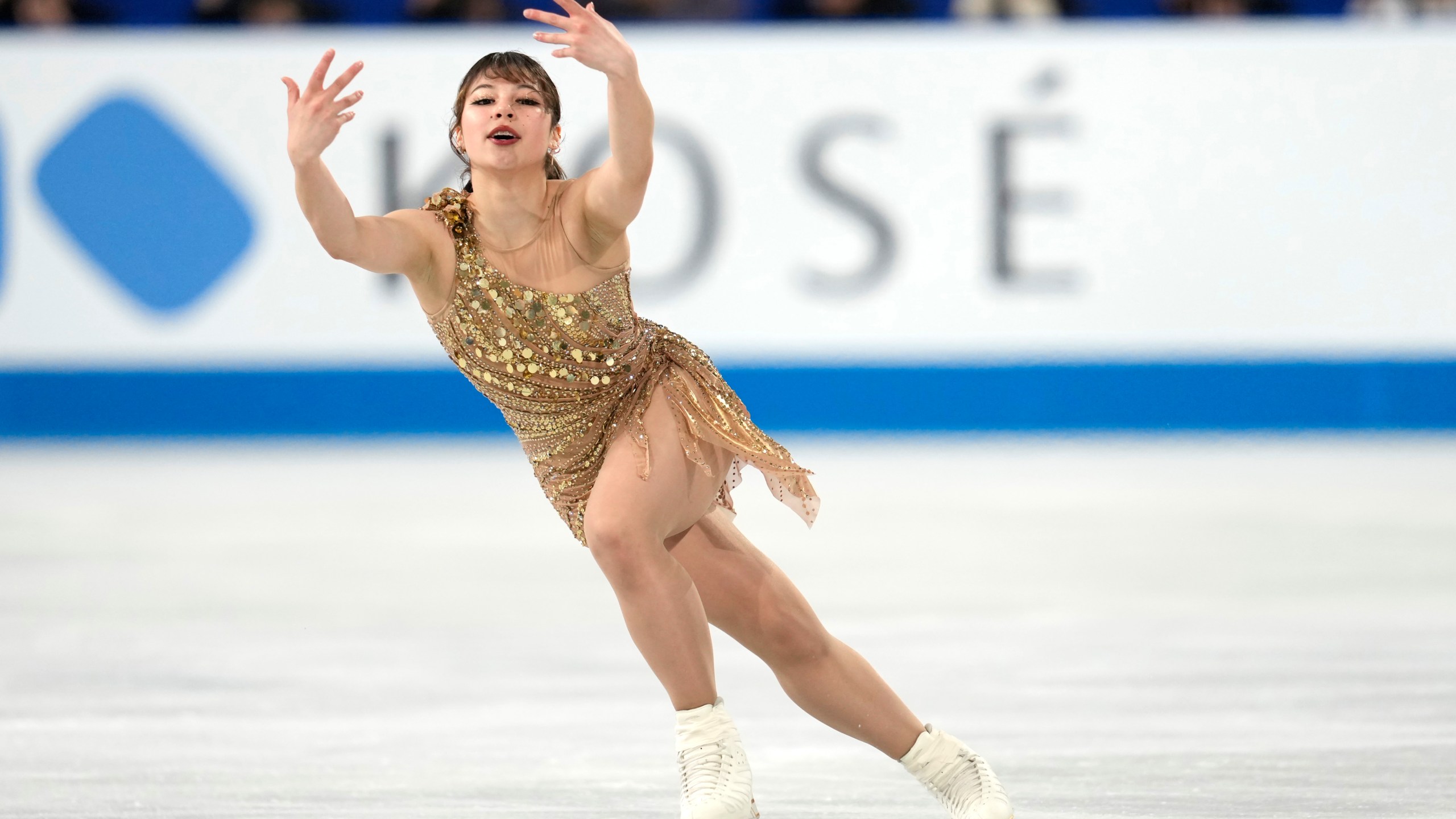 Alysa Liu of the United States competes in the Women's Free Skating during the ISU World Team Trophy at Tokyo Metropolitan Gymnasium on April 19, 2025 in Tokyo, Japan.