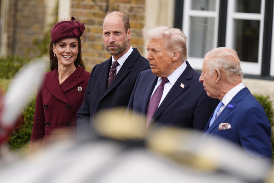 Catherine, Princess of Wales and William, Prince of Wales, U.S. President Donald Trump and King Charles III