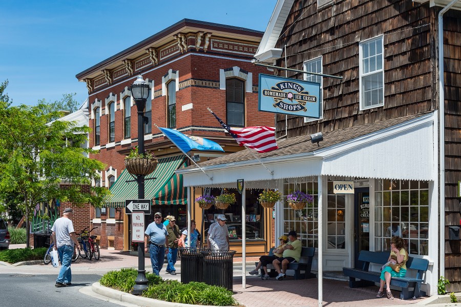 Quaint historic downtown area in Lewes, Delaware 2012/05/12