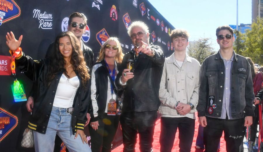 Guy Fieri and family