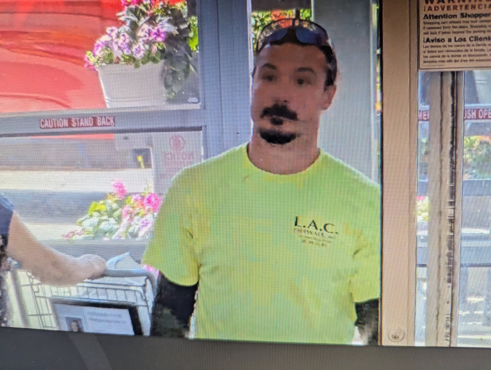 Travis Decker is seen a surveillance image as police searched for him after the murder of his three young daughters