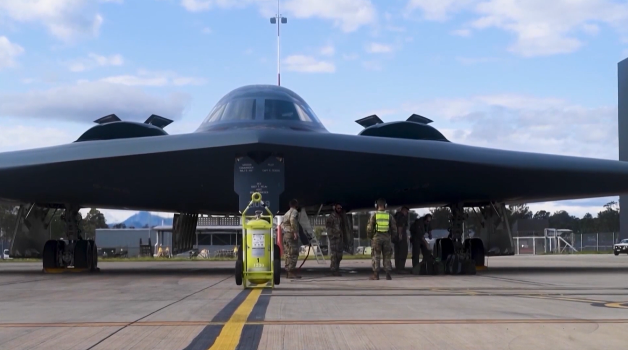 On June 22 of this year, the U.S. dropped over a dozen 30,000-pound "bunker buster" bombs on two Iranian nuclear facilities, marking the largest mission using B-2 bombers in U.S. history. NewsNation's Kellie Meyer visited their home base, Whiteman Air Force Base in Johnson County, Missouri, for an up-close look at the men and the planes used in that mission. (NewsNation photo)