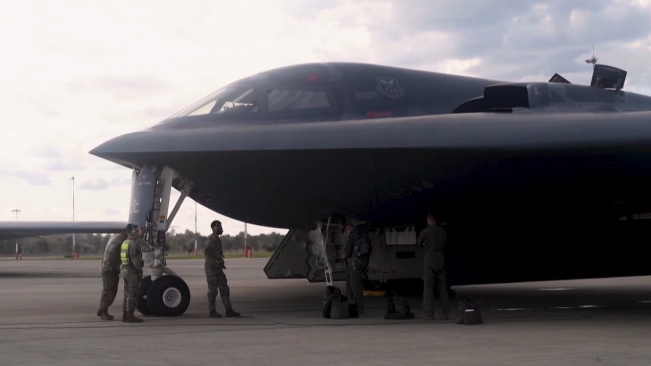 On June 22 of this year, the U.S. dropped over a dozen 30,000-pound "bunker buster" bombs on two Iranian nuclear facilities, marking the largest mission using B-2 bombers in U.S. history. NewsNation's Kellie Meyer visited their home base, Whiteman Air Force Base in Johnson County, Missouri, for an up-close look at the men and the planes used in that mission. (NewsNation photo)