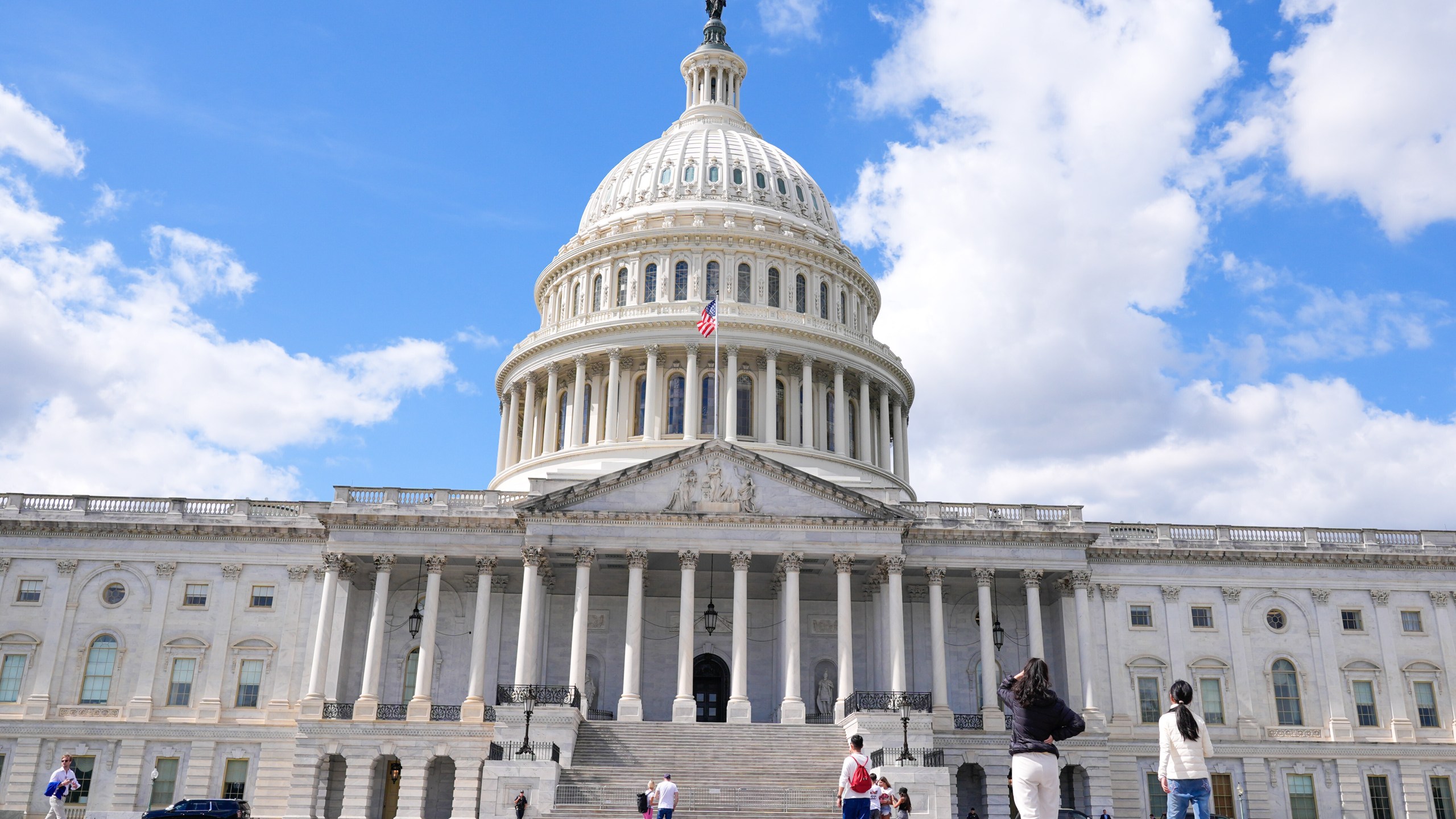 The U.S. Capitol is seen, Thursday, Oct. 2, 2025, in Washington. (AP Photo/Mariam Zuhaib)