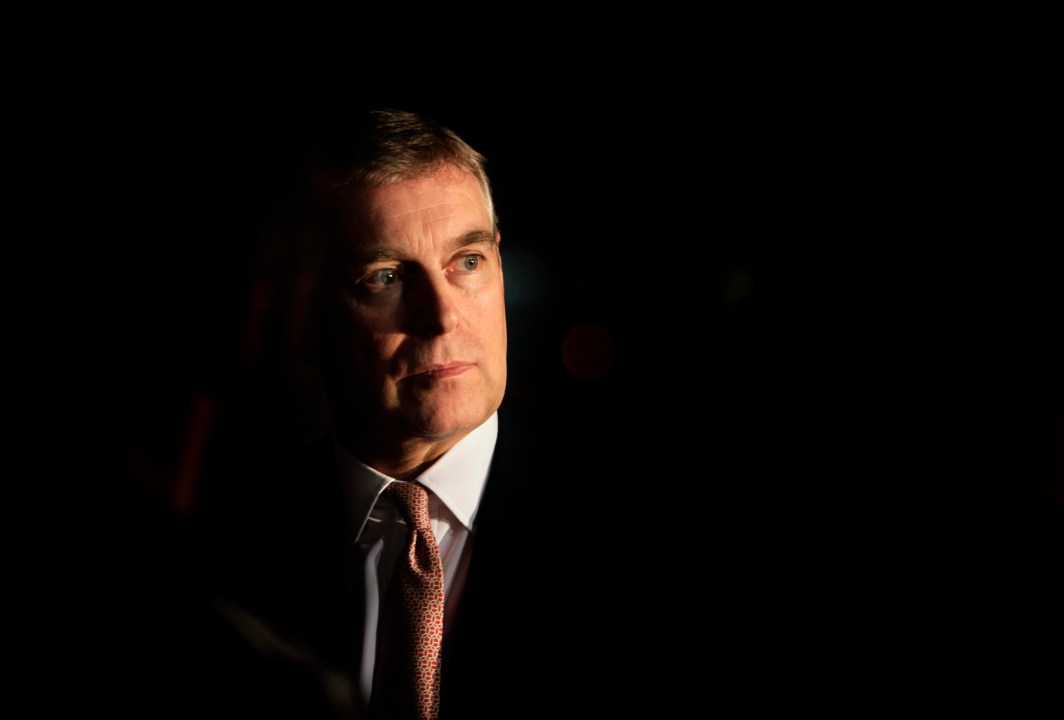 FILE - Britain's Prince Andrew looks on during an event at the residence of the British Ambassador in New Delhi, India, March 10, 2010. (AP Photo/Manish Swarup, File)
